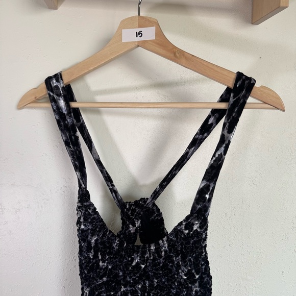 Free People Intimately Virgo Moon Black and White Patterned Dress Size Medium - Picture 9 of 9